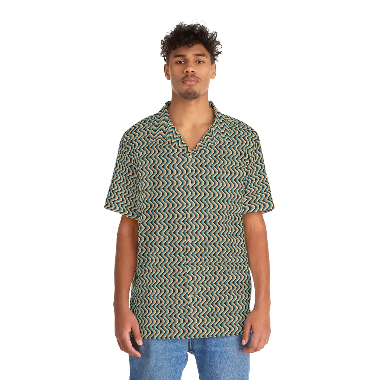 Tropical Zigzag Hawaiian Shirt