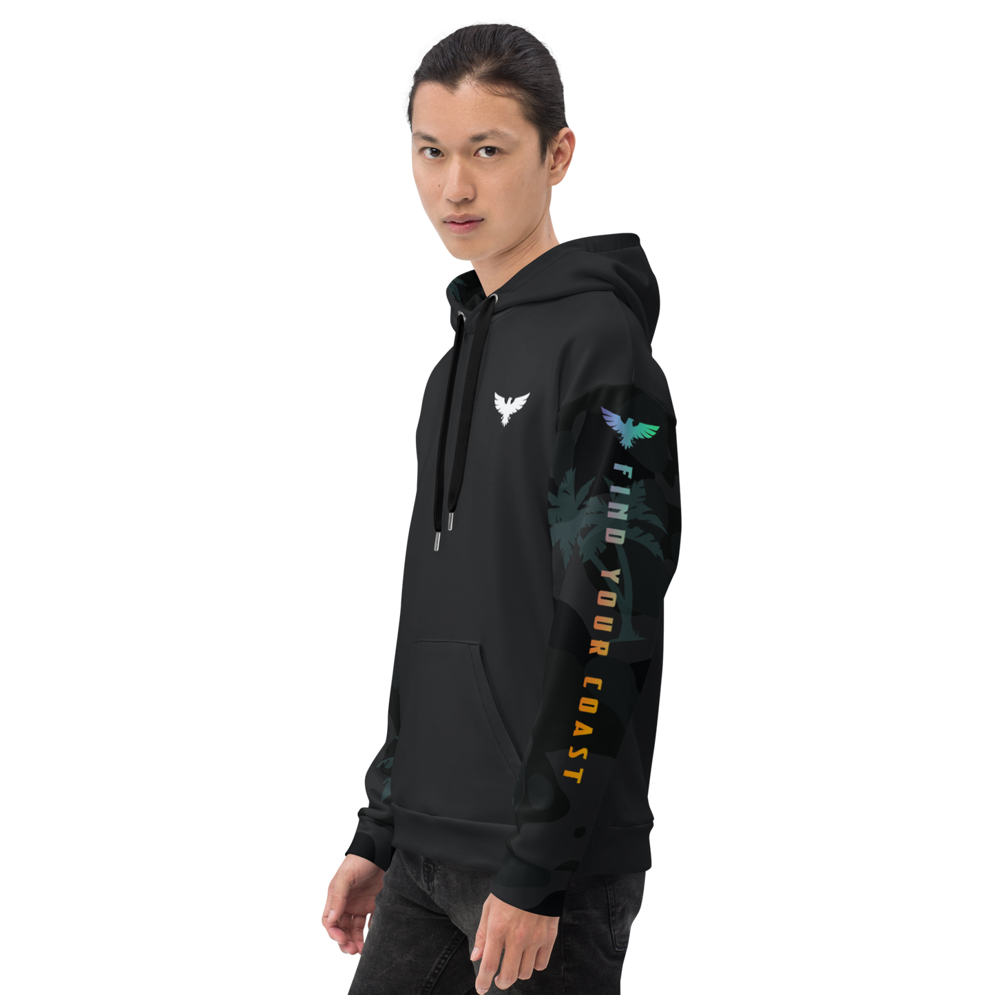 Find Your Coast® Palm Sleeve Recycled Hoodie