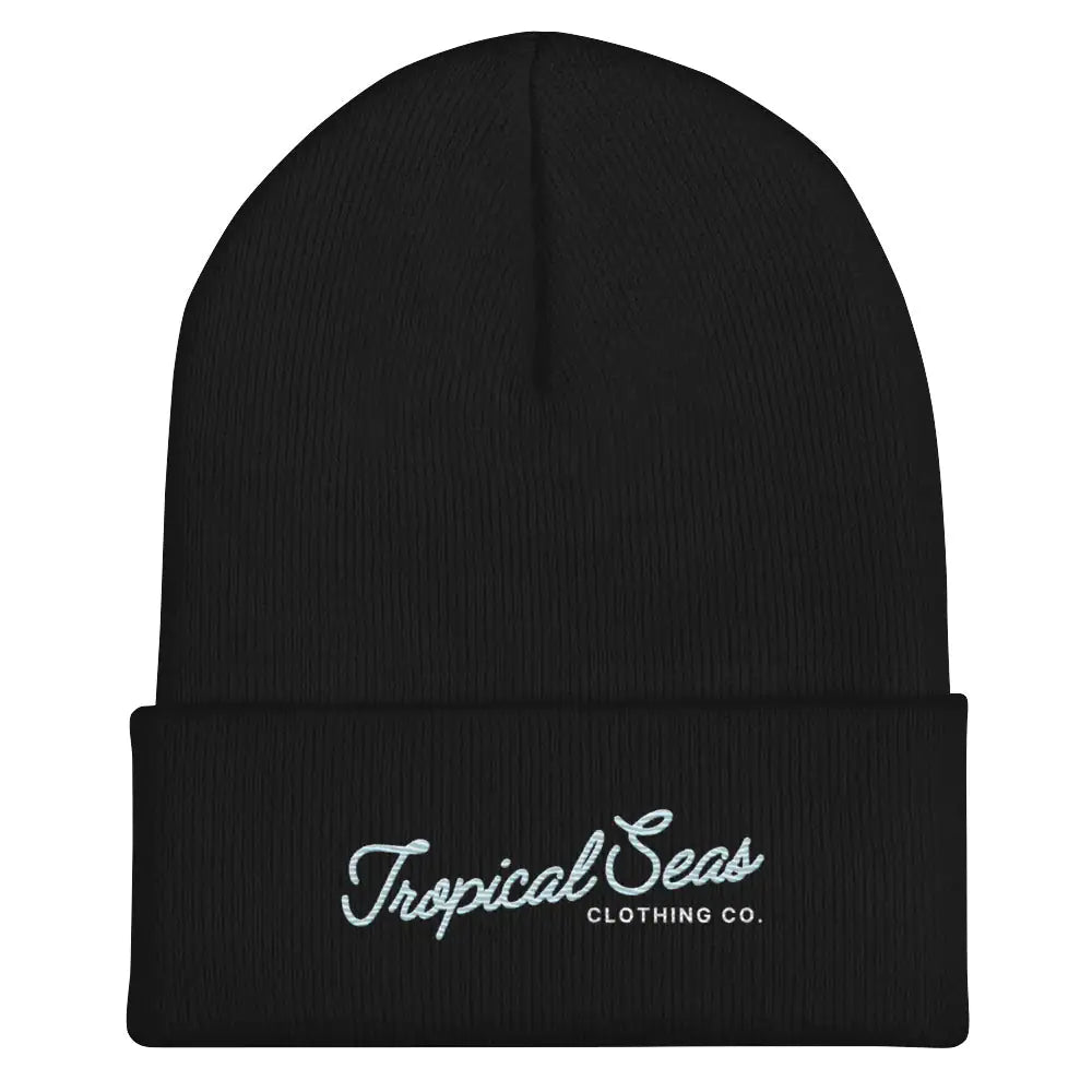 Fancy Tropical Seas Cuffed Beanie